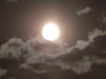 Clouds with Moon