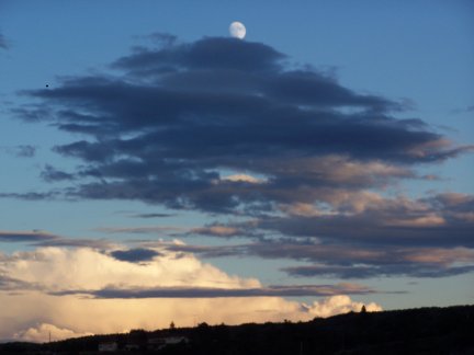Clouds with Moon