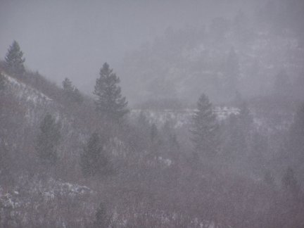 Snowy hills