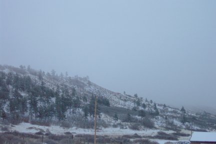 Weird snow