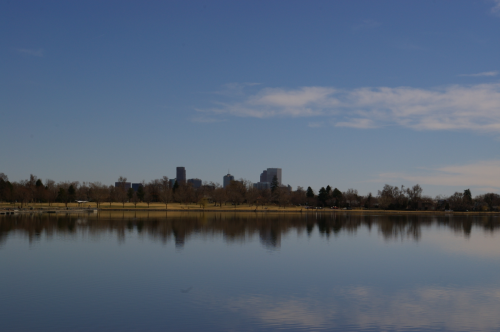 Downtown Denver from Sloans Lake