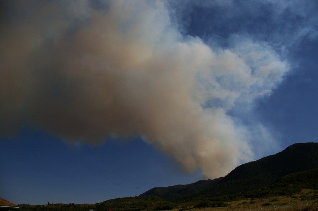 Evening Looking South to Waldo Canyon Fire site