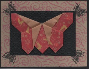 Origami Butterfly Card